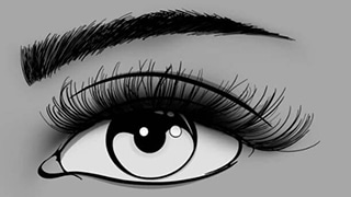 Graphic Design Illustration of Hybrid Eyelash Extensions by Ryan for Glow Lash & Brow Bar Saltash & Plymouth