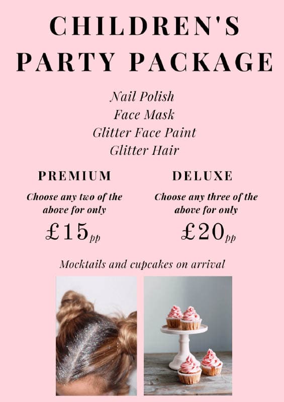 Children's Party Package Children's Party Package