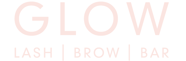 Glow logo for Lash, Brow and bar