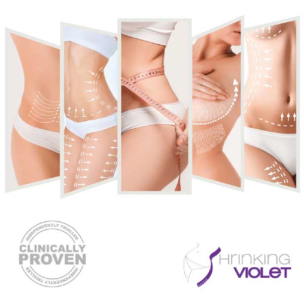 Image of the shrinking violet body wrap procedure